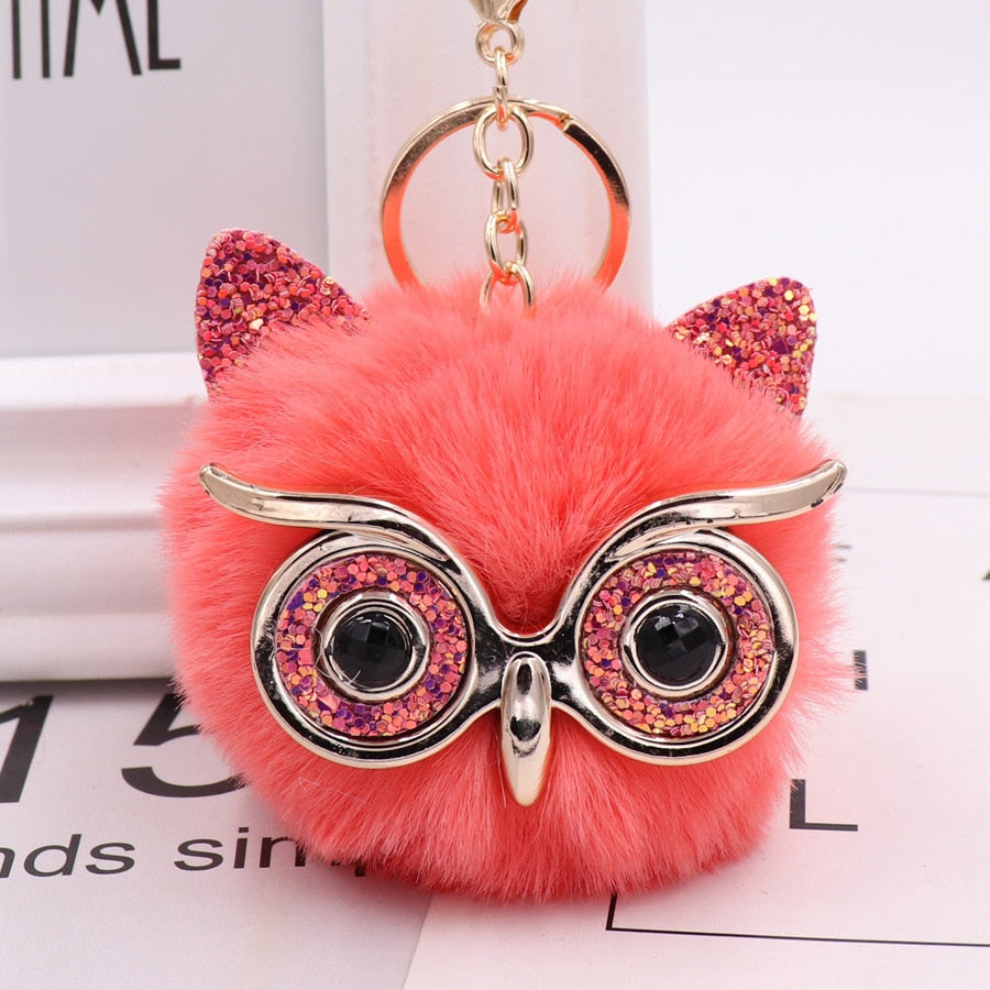 Cute Cartoon Owl Keychain