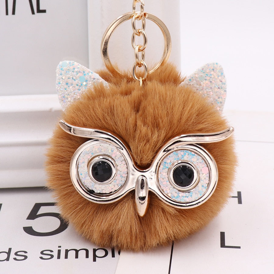 Cute Cartoon Owl Keychain