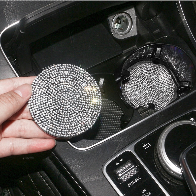 Car Cup Holder Diamond Mat